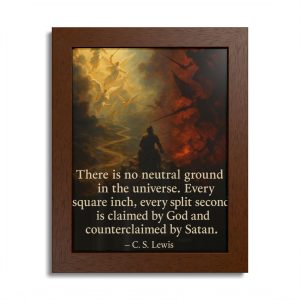 C. S. Lewis Spiritual Warfare Poster