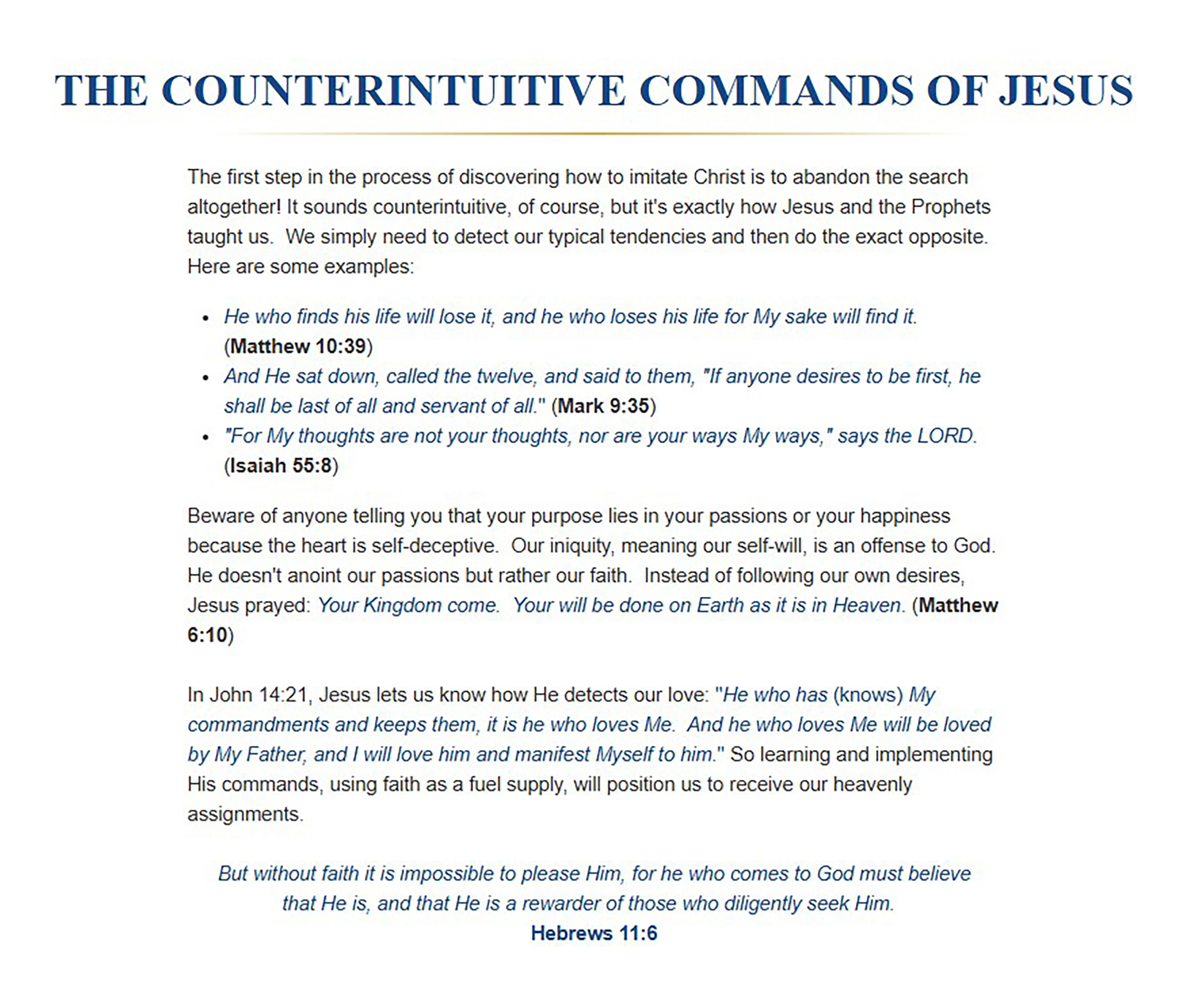 "Keeping" His Commands - Image 4