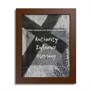“Three Sources of Spiritual Impact” Framed Poster