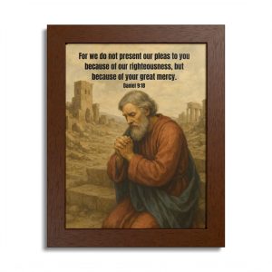 "A Request for Mercy" - Framed Poster