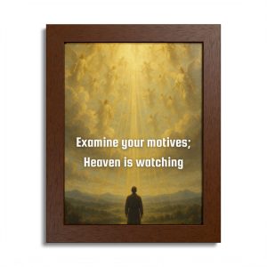 “Heaven Is Watching” - Framed Poster