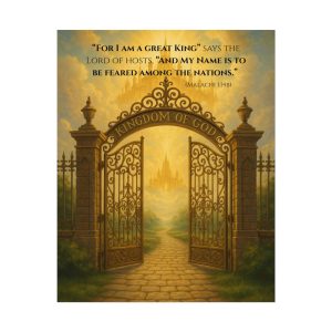 Malachi 1:14 — “For I Am a Great King” Poster
