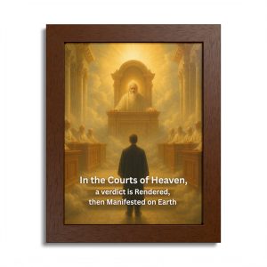 "In the Courts of Heaven" - Framed Poster
