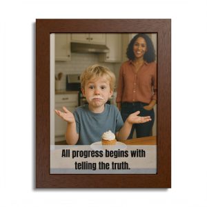 "Telling the Truth" - Framed Poster