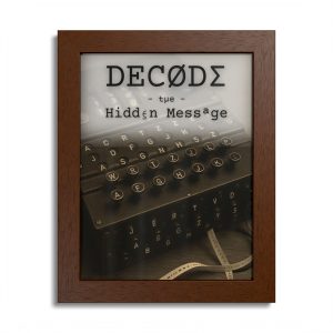 "Decode the Hidden Message" - Framed Poster