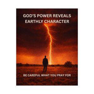 "God’s Power Reveals Earthly Character" - Poster