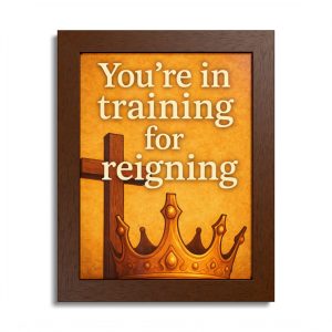 "You’re in Training for Reigning" - Framed Poster